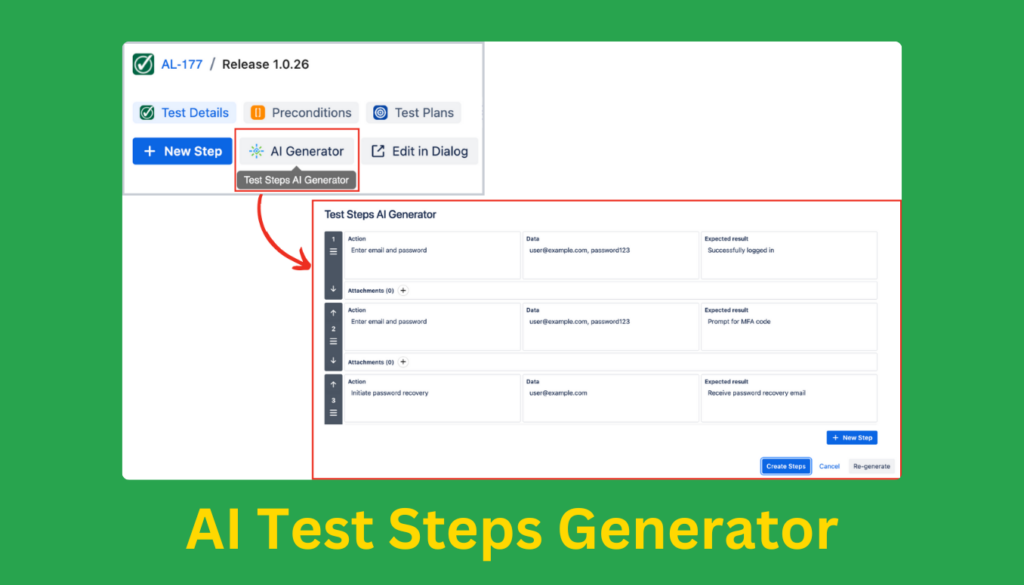 Test Steps With Header AgileTest 2024 Release: Create Test Cases Using AI Technology - AgileTest