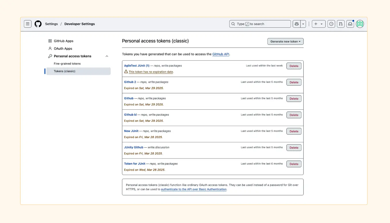 Generate ID & secrets on Github