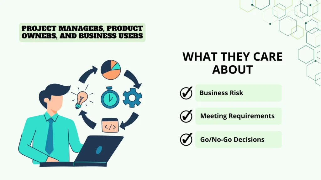 Project Managers, Product Owners, and Business Users