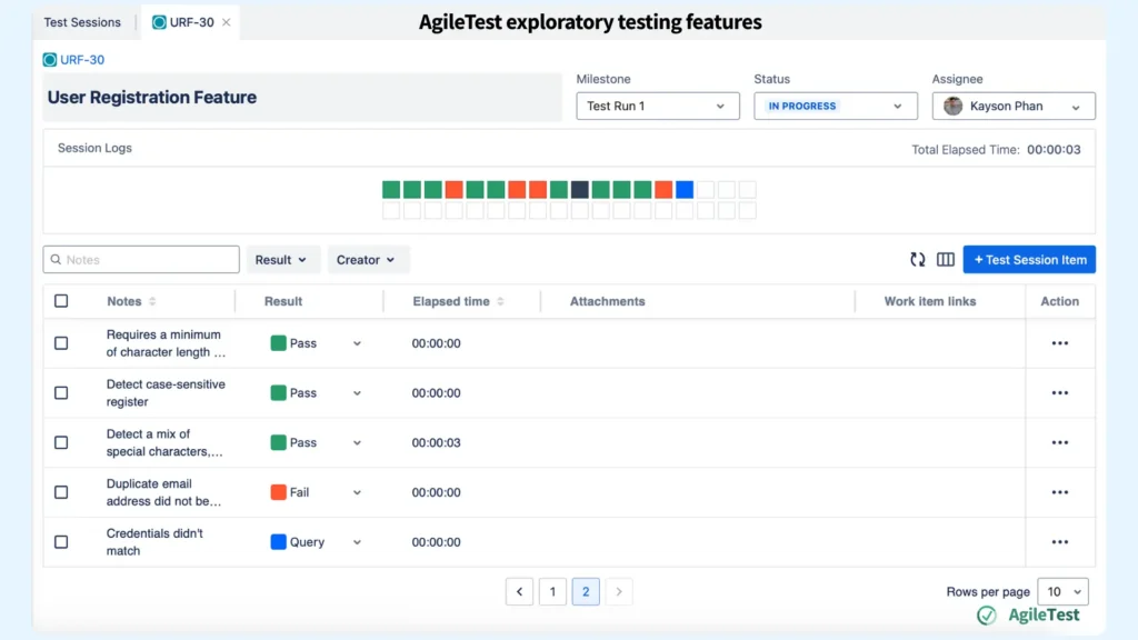 Execute the Testing