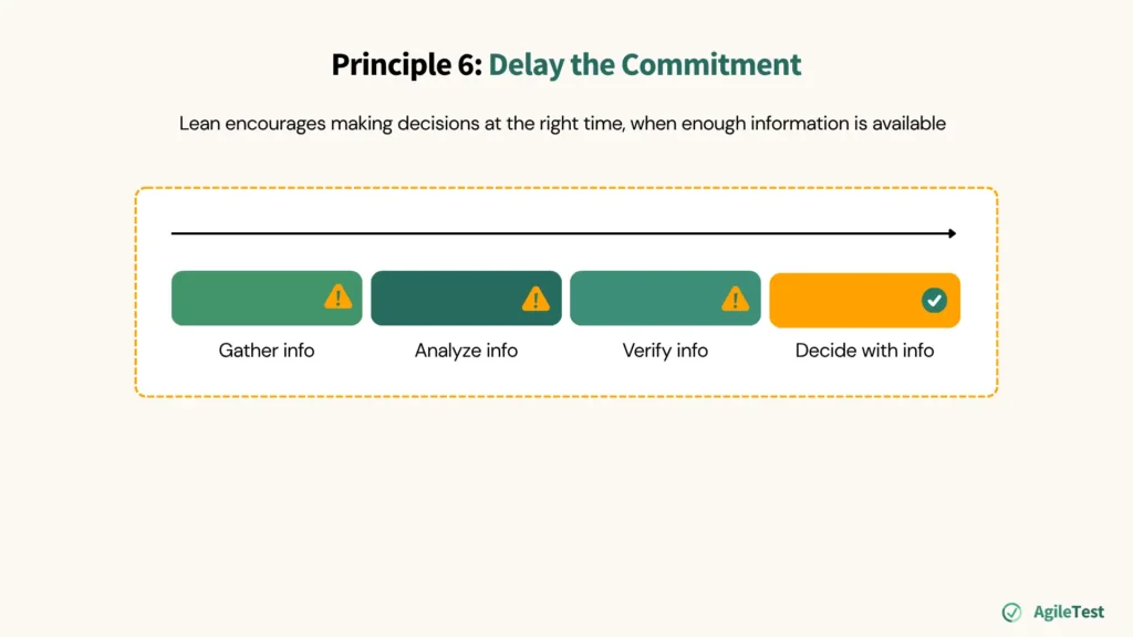 Principle 6_ Delay the Commitment