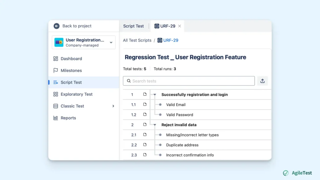 Using the Script Test feature for Regression Testing (3)