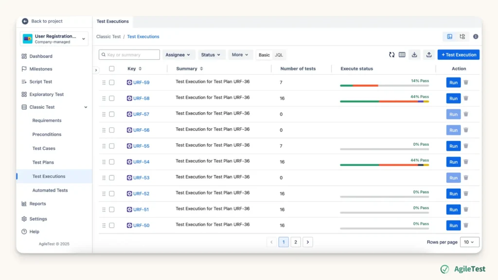 AgileTest_ Enterprise QA Testing, Test Management for Jira