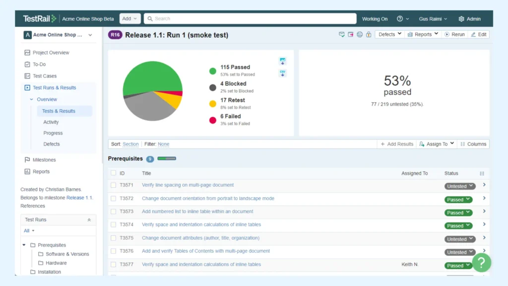 TestRail - Top 5 Test Management Tools for Jira