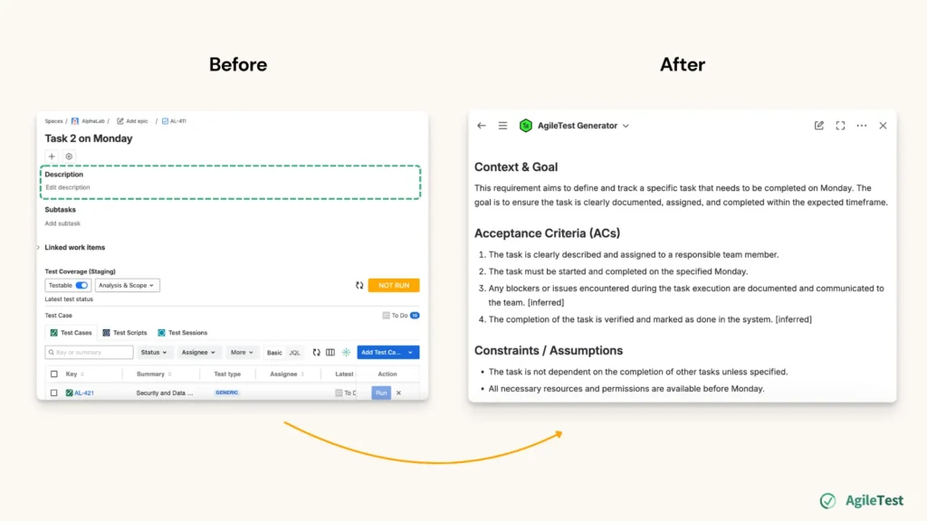 Step 2_ Improve Requirement Description_AgileTest Generator