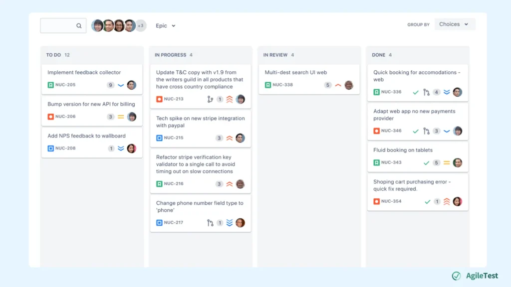 Track Progress with Jira Board - Jira Test Plan Management