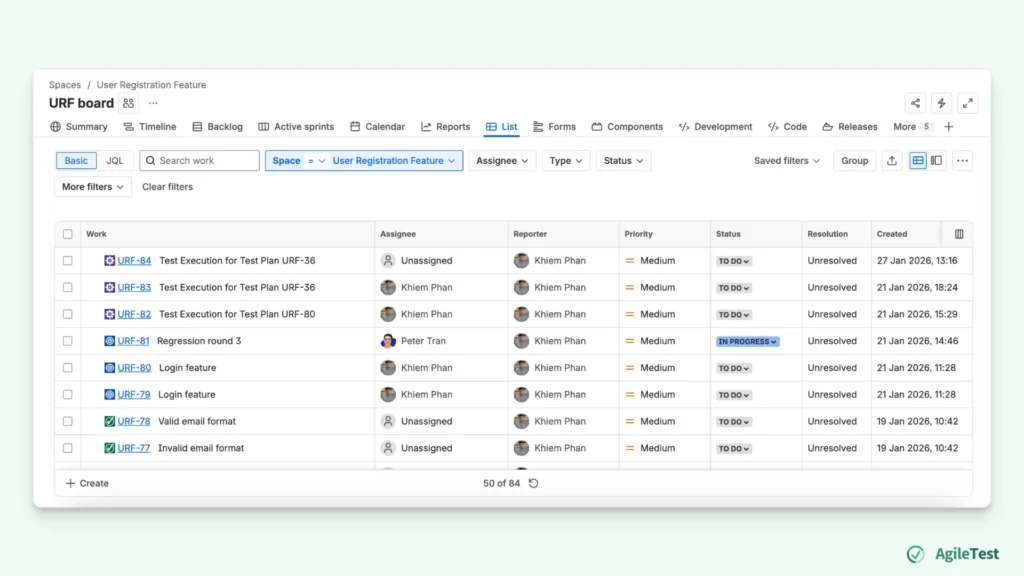 Jira Collaboration and Planning 