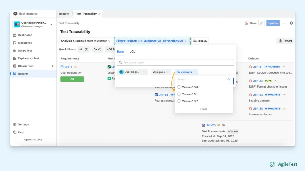 Step 3_ Apply Filters to Display Specific Requirements
