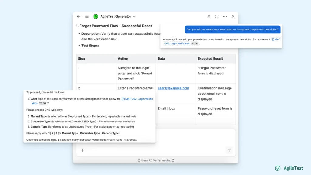 Create Test Cases with AgileTest Generator_Step 3_ Ask AgileTest Generator to Suggest Test Cases