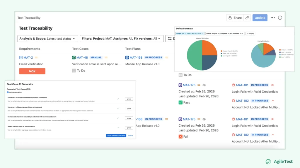 Free Tools For Tracking Test Cases and Executions - AgileTest