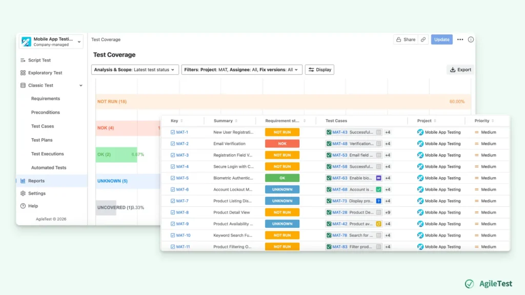 How to Measure Your Test Progress_ An Example with AgileTest - Step 1_ Track Requirement Coverage with the Coverage Report